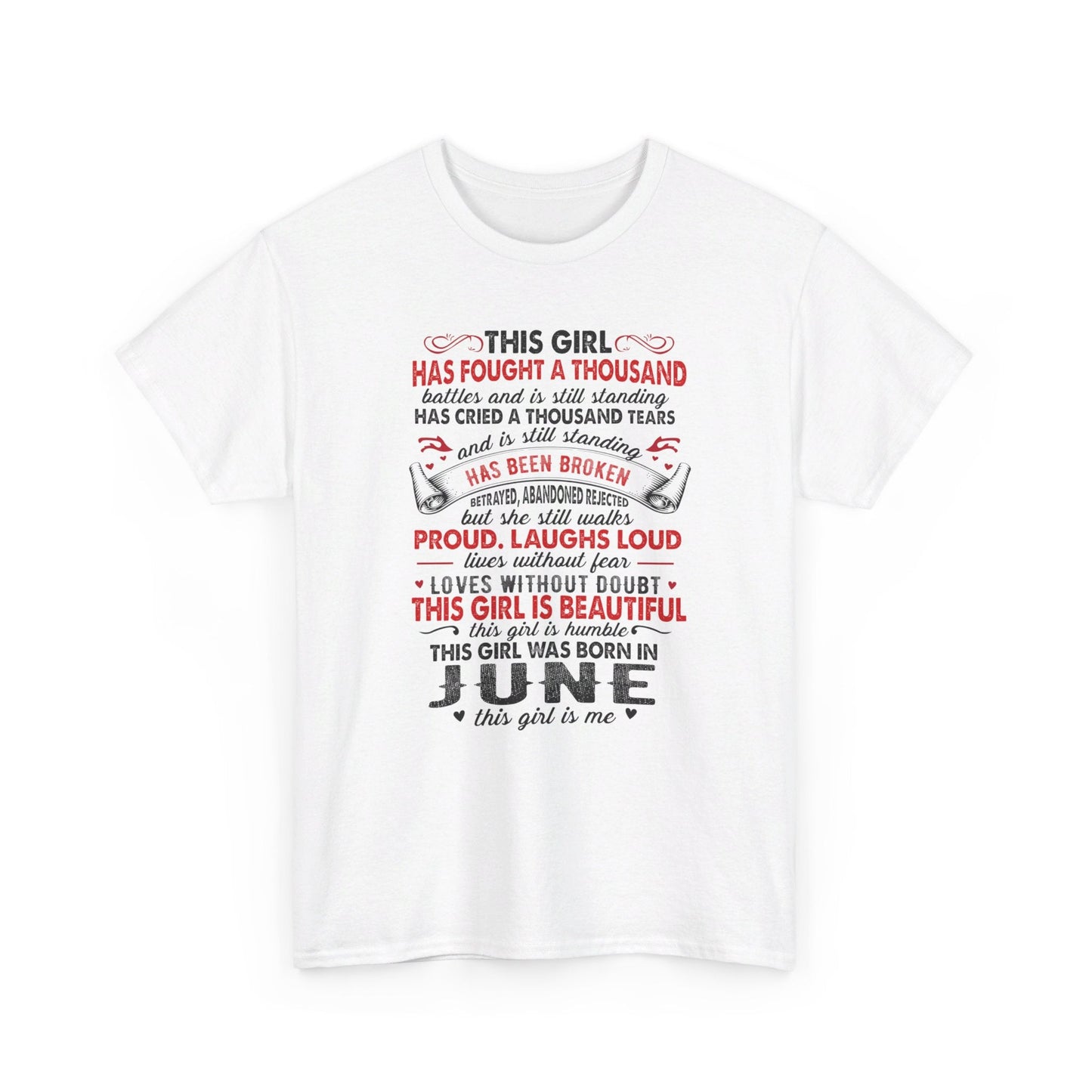 This girl was born in June this girl is me, birthday Shirt