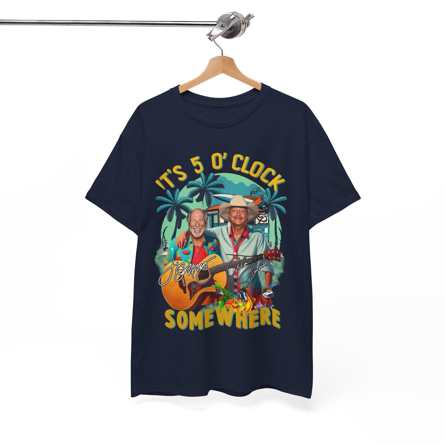Jimmy Buffett Shirt Alan Jackson, It's 5 O'clock Somewhere Tee