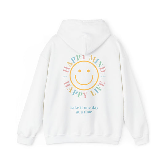 Happy Mind Happy Life Smiley Face Hoodie