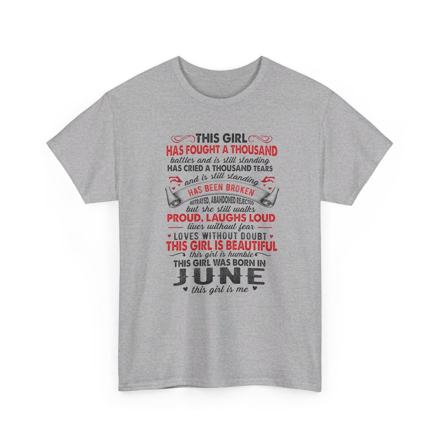 This girl was born in June this girl is me, birthday Shirt