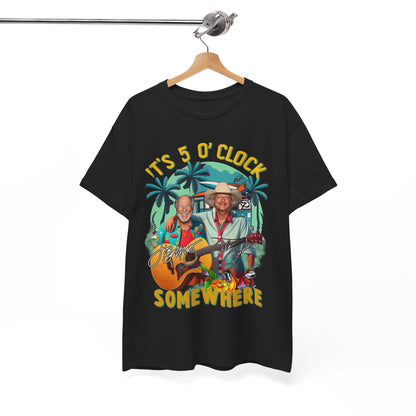 Jimmy Buffett Shirt Alan Jackson, It's 5 O'clock Somewhere Tee