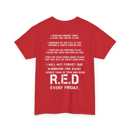 On Friday we wear red remember everyone deployed Shirt