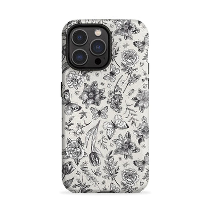 Floral Butterfly iPhone Case