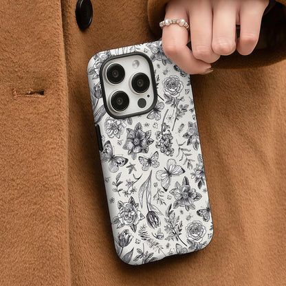 Floral Butterfly iPhone Case