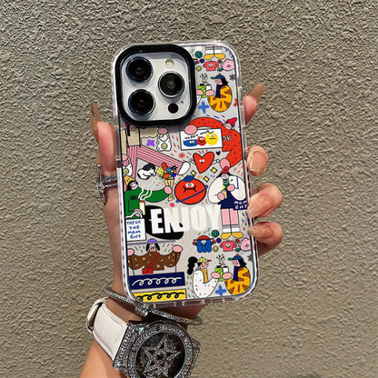 Creative Graffiti Clear iPhone Case