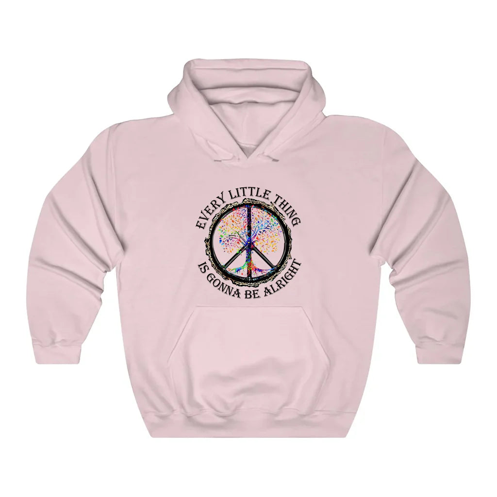 Hippie Every Little Thing Is Gonna Be Alright Hoodie