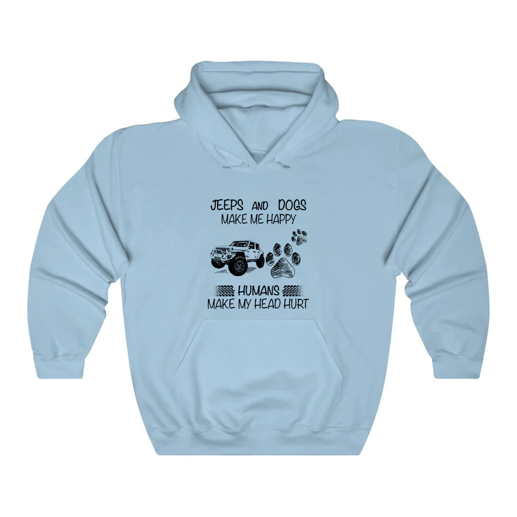Jeeps And Dogs Make Me Happy Hoodie