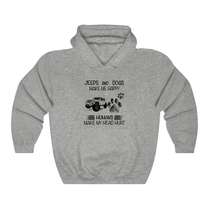 Jeeps And Dogs Make Me Happy Hoodie