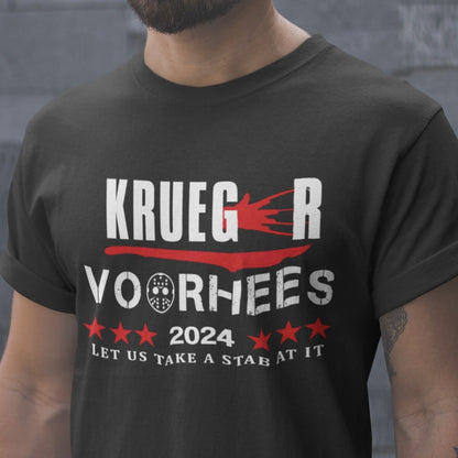 Krueger Voorhees 2024 Let Us Take a Stab At It Shirt