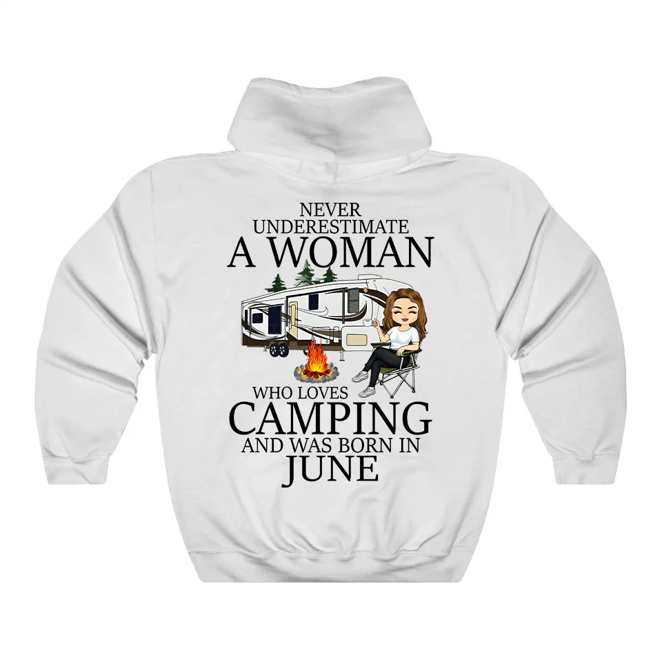 Never Underestimate a June Woman Hoodie