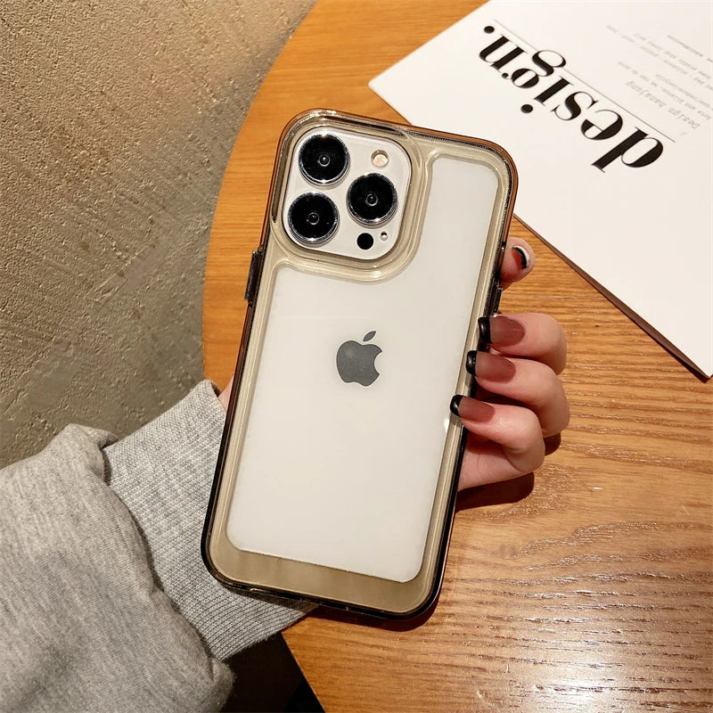 Transparent Shockproof Hard Acrylic Case Iphone 17 Air 16 E 15 14 13 12 Mini 11 Pro Xs Max X Xr 7 8