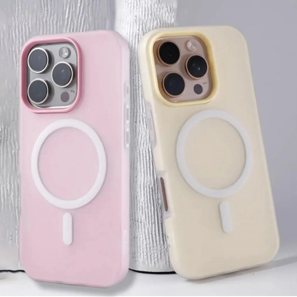 Luxury Matte Candy Color Magsafe Case Iphone 17 Air 16 15 14 13 12 Pro Max 11 16plus 16e Se4