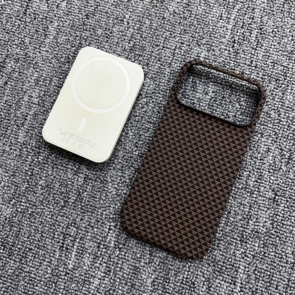 Ultra Slim Rugged Carbon Fibre Magnetic Case Iphone 17 Air 16 15 14 13 12 Pro Max Plus Frameless