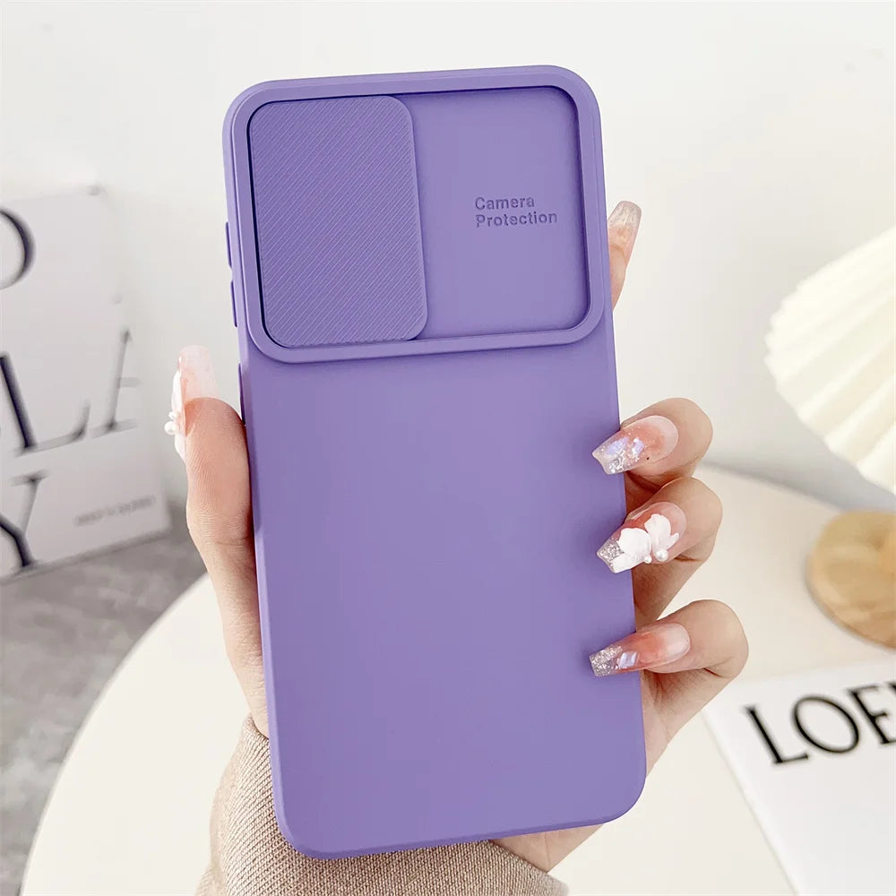 Slide Camera Protection Case Samsung S26 Edge S25 A16 A06 S24 S23 S22 S21 Ultra Plus Fe A34 A24 A14