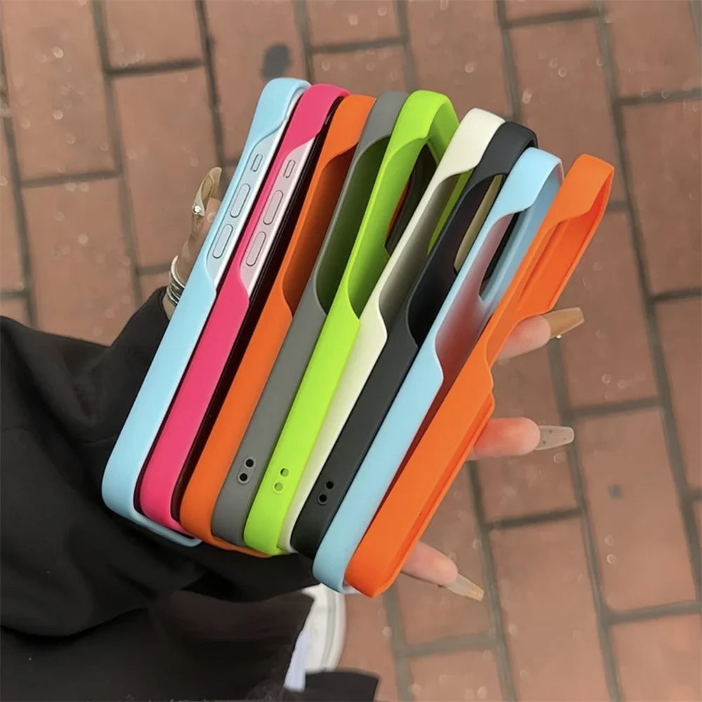 Ultra Thin Bright Soft Silicone Matte Tpu Case Iphone 17 Air 16 15 14 Plus 13 12 11 Pro Max