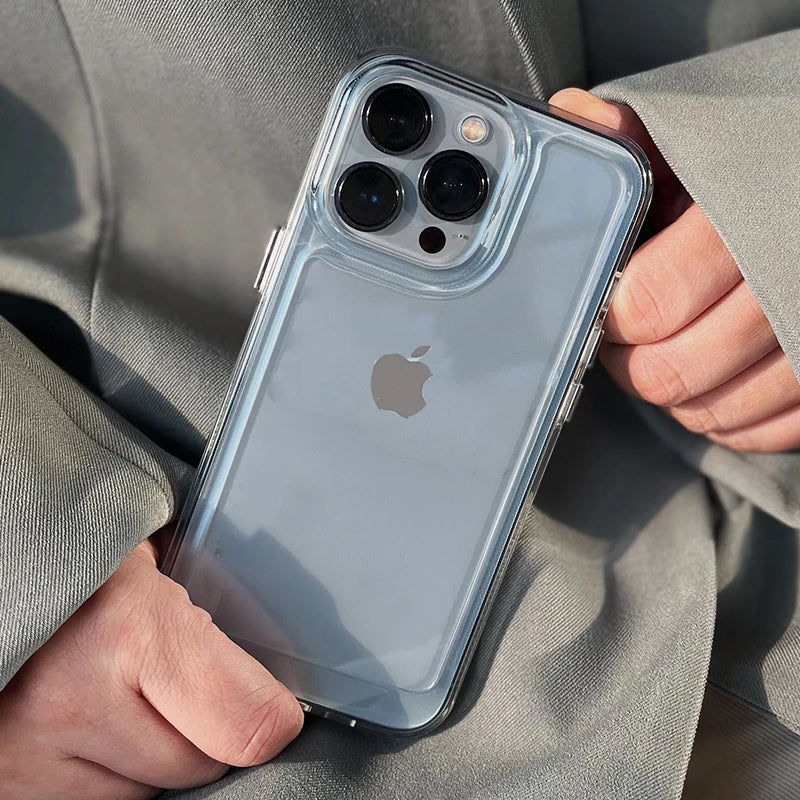 Transparent Shockproof Hard Acrylic Case Iphone 17 Air 16 E 15 14 13 12 Mini 11 Pro Xs Max X Xr 7 8