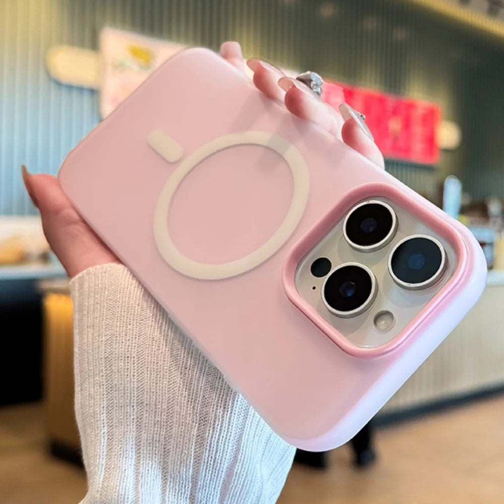 Luxury Candy Color 2in1 Magsafe Case Iphone 17 Air 16 15 14 13 12 Pro Max 11 16plus 16e Magnetic