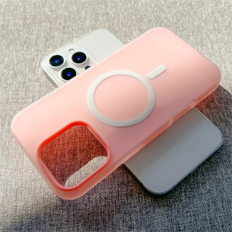 Luxury Candy Color 2in1 Magsafe Case Iphone 17 Air 16 15 14 13 12 Pro Max 11 16plus 16e Magnetic