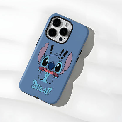 Stitch Cartoon Blue iPhone Case