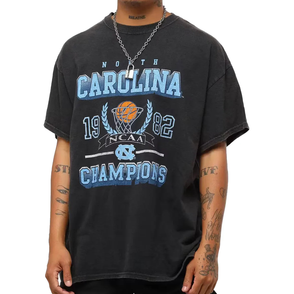 UNC Collegiate 1982 Champions Vintage Tee