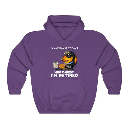 What Day Is To Day Who Cares I'm Retired Hoodie
