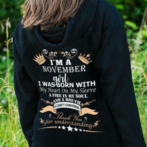 November Girl hoodie, November birthday gift