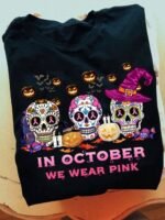 In October We Wear Pink Pumpkin Shirt